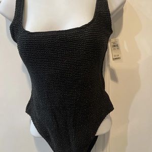 AERIE By American Eagle Swimsuit One Piece Size M NWT  Brown Gold